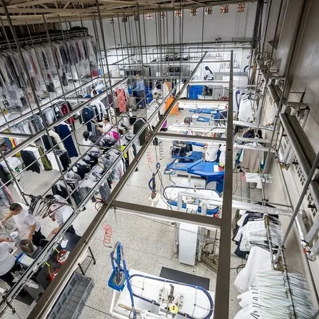 Garment manufacturing floor