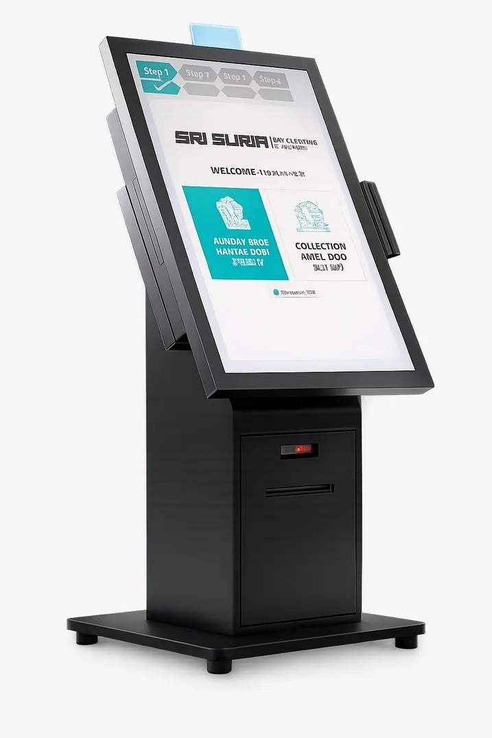 Sri Suria self-service laundry POS kiosk